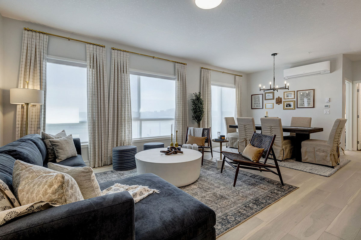 Living space in Seton Summit condos for sale